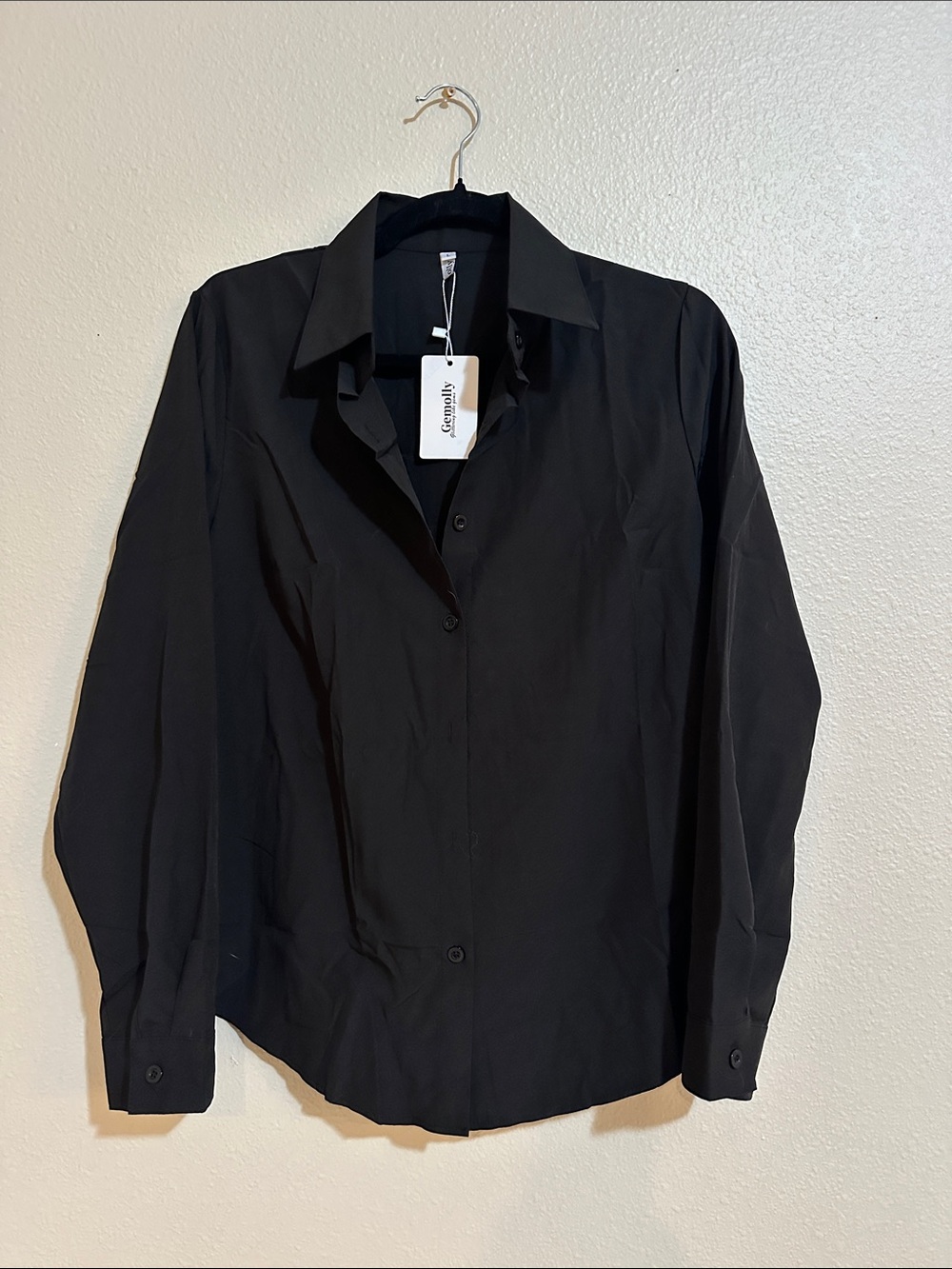 Caslon Classic Black Button-Down Shirt